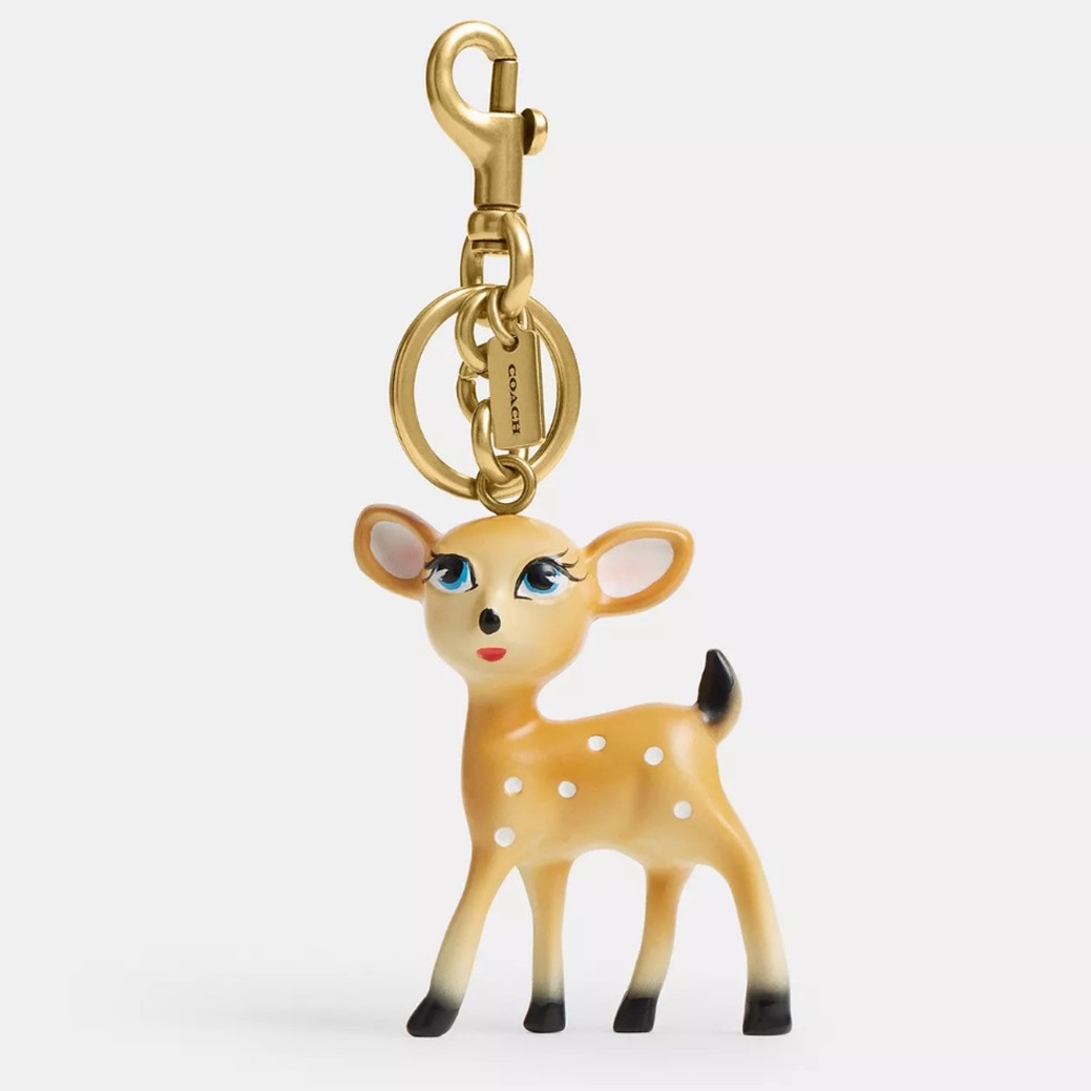 🦌 COACH DEER BAG CHARM 🦌 NWT 🦌